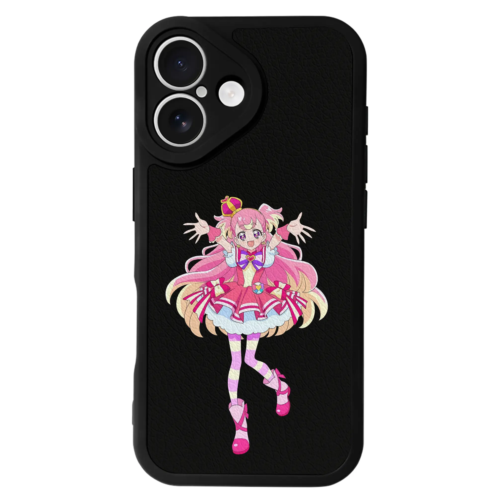 わんだふるぷりきゅあ グッズ 犬飼こむぎ - IPhone 16シリーズ対応 ・ シリコンスマホケース ・ レザー調 ・ 高精度フィット ・ 耐衝撃 ・ ワイヤレス充電対応 ・ 精密カット